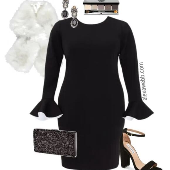 J. Crew Bell-sleeve satin black dress size 4 New with tags NWT - Picture 2 of 10